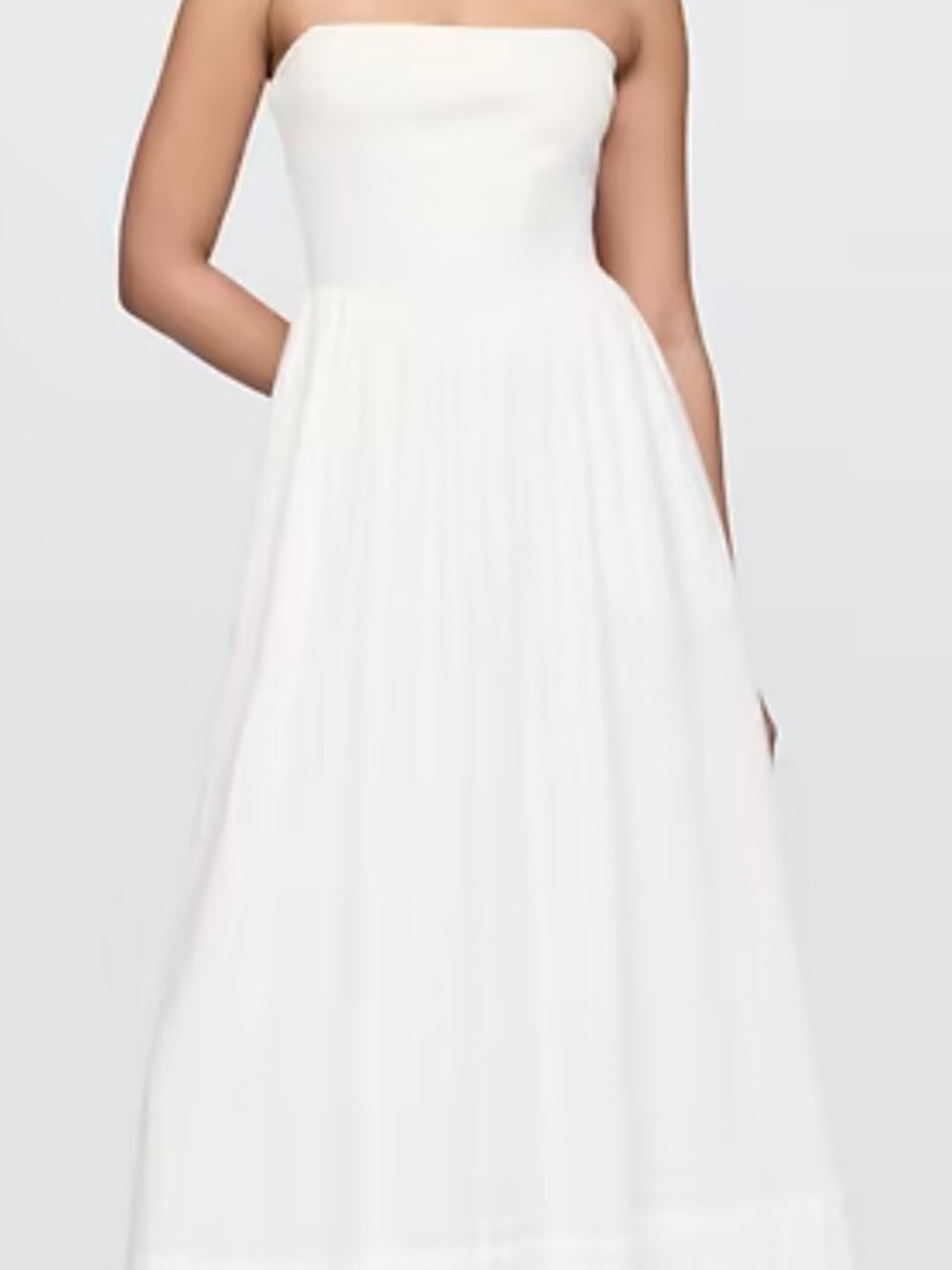 Cotton Gauze Mixed Media Maxi Dress